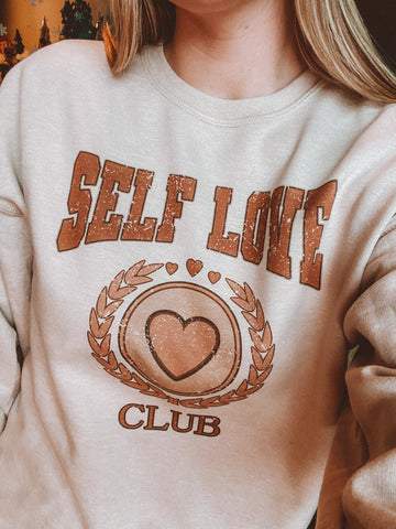 Self love club pullover